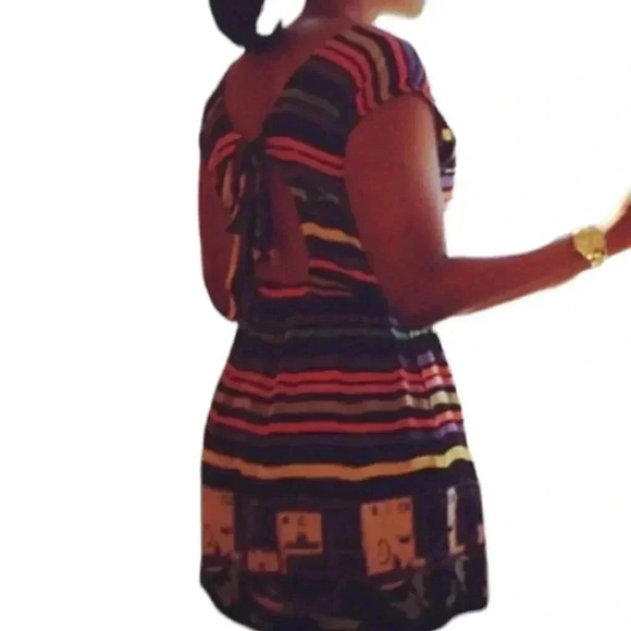 Angie Dresses & Skirts - Angie Backless Colorful Backless City Dress w/ pockets